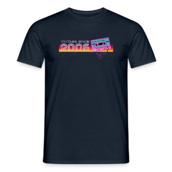 Musique Classique & Nostalgique Anniversaire - Vintage - T-shirt homme - marine - Devant - AI Model Male 178 light (178cm)