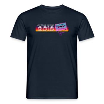 Musique Classique & Nostalgique Anniversaire - Vintage - T-shirt homme - marine - Devant - AI Model Male 178 light (178cm)