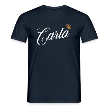 Carla Custom Name for Women Kids Toddlers - Carla - Men's T-Shirt - navy - Front - AI Model Male 178 light (178cm)