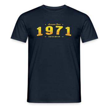 Das Beste von 1971 - Geschenk zum 54. Geburtstag in limitierter Auflage - Männer T-Shirt - Navy - Vorne - AI Model Male 178 light (178cm)