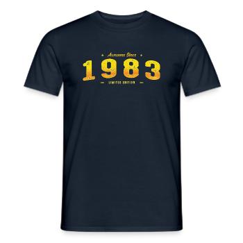 Le meilleur de 1983 - 42e anniversaire Cadeau en édition limitée - T-shirt homme - marine - Devant - AI Model Male 178 light (178cm)