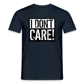 je ne m'inquiète pas - T-shirt homme - marine - Devant - AI Model Male 178 light (178cm)