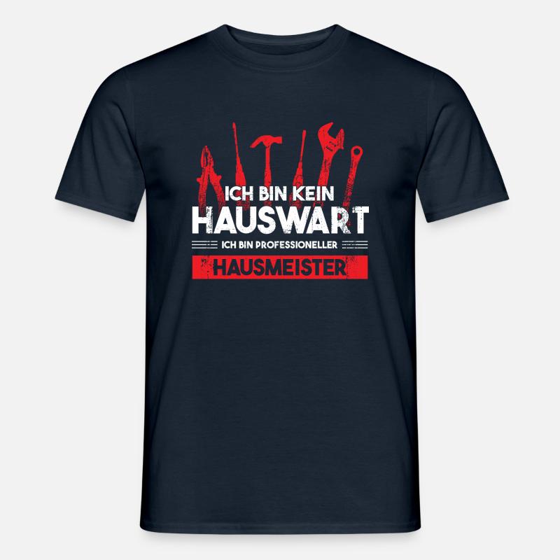 Hausmeister Beruf Handwerker Geschenk - Männer T-Shirt - Navy