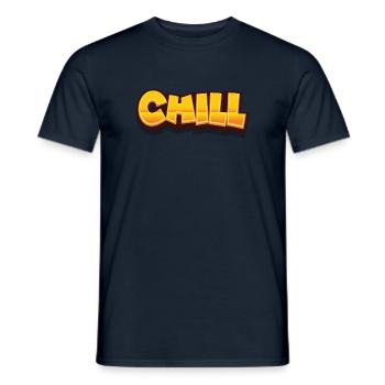 Chill chillen - Männer T-Shirt - Navy - Vorne - AI Model Male 178 light (178cm)