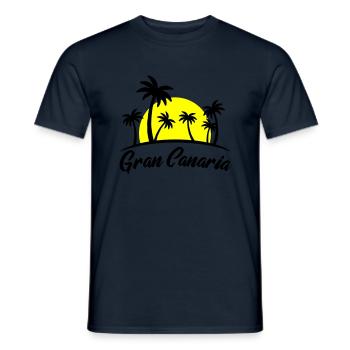 gran canaria - Männer T-Shirt - Navy - Vorne - AI Model Male 178 light (178cm)
