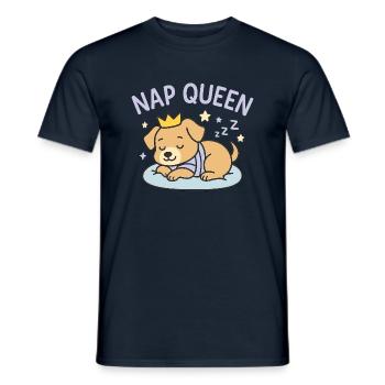 Queen of napping - Männer T-Shirt - Navy - Vorne - AI Model Male 178 light (178cm)