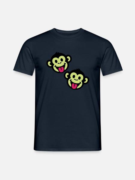 Monkey Funny - Men's T-Shirt - navy