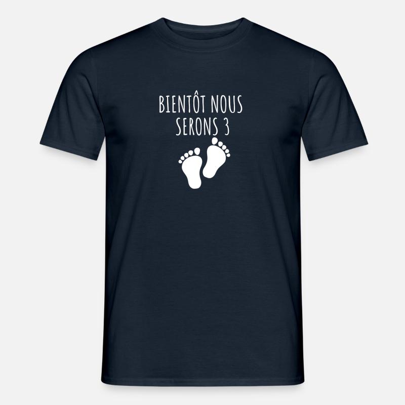 Soon we will be 3 - Men’s T-shirt - navy