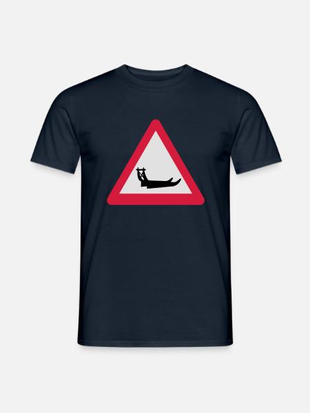 hundeslde - Mænd T-shirt - marineblå