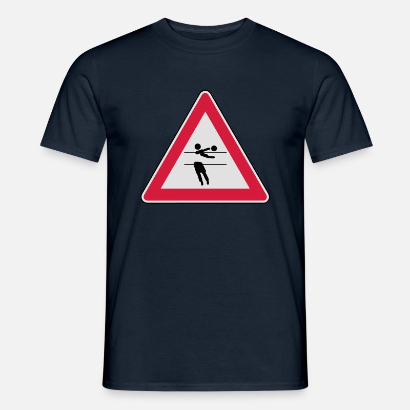 Achtung, Volleyball wird gespielt! - Männer T-Shirt - Navy