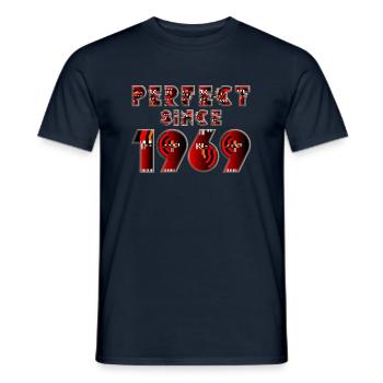 Année de naissance 1969 - T-shirt homme - marine - Devant - AI Model Male 178 light (178cm)