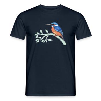 Le martin-pêcheur - T-shirt homme - marine - Devant - AI Model Male 178 light (178cm)