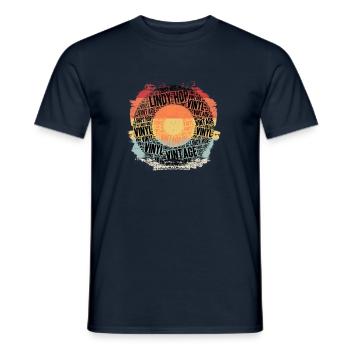 Lindy Hop Vintage - Männer T-Shirt - Navy - Vorne - AI Model Male 178 light (178cm)