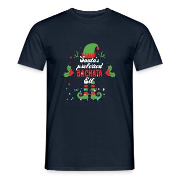 Weihnachtsgeschenk für Bachata-Tänzer Bachata - Männer T-Shirt - Navy - Vorne - AI Model Male 178 light (178cm)