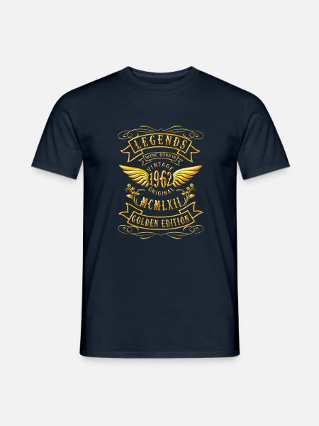 60e anniversaire Vintage 1962 Born 1962 - T-shirt homme - marine