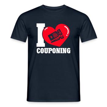 Coupon Shopper Discount Couponer Discount Sale - Men's T-Shirt - navy - Front - AI Model Male 178 light (178cm)