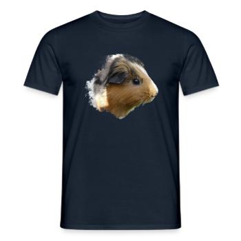 Cochon d’Inde Animal mignon Rongeur Cochon animal Cochon - T-shirt homme - marine - Devant - AI Model Male 178 light (178cm)