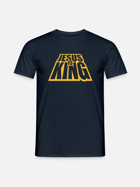 jesus is king quote - Men's T-Shirt - navy