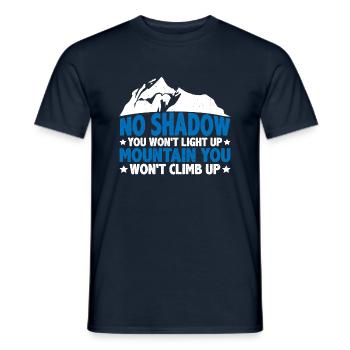 No Shadow You Won't Light Up 6 - Men's T-Shirt - navy - Front - AI Model Male 178 light (178cm)