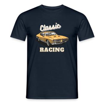 Vintage Racing Classic Car - Männer T-Shirt - Navy - Vorne - AI Model Male 178 light (178cm)