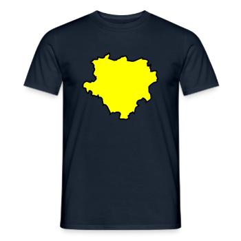 dortmund karte map 02 - Männer T-Shirt - Navy - Vorne - AI Model Male 178 light (178cm)