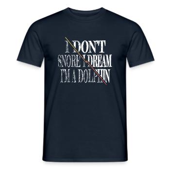 Athlète présente l’idée Beach Gift Swim Team T-shirts - T-shirt homme - marine - Devant - AI Model Male 178 light (178cm)