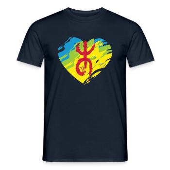 Z Imazighen (Amazigh-Flagge) - Männer T-Shirt - Navy - Vorne - AI Model Male 178 light (178cm)
