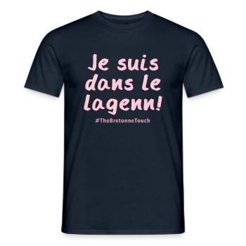 Je suis dans le lagenn !! - T-shirt homme - marine - Devant - AI Model Male 178 light (178cm)