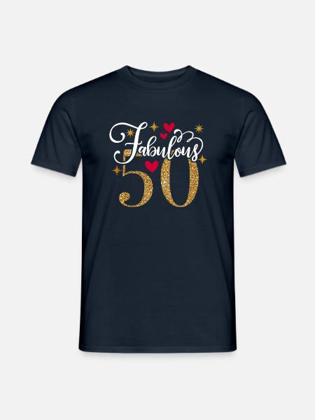 50. Geburtstag Vintage Retro Jahrgang 1973 Geburtstag - Männer T-Shirt - Navy