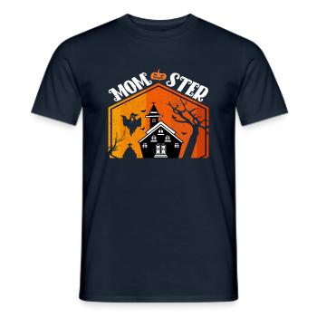 Momster Halloween - Men's T-Shirt - navy - Front - AI Model Male 178 light (178cm)