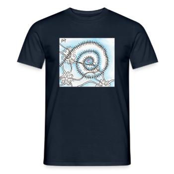 Wirrwarr 11 - Männer T-Shirt - Navy - Vorne - AI Model Male 178 light (178cm)