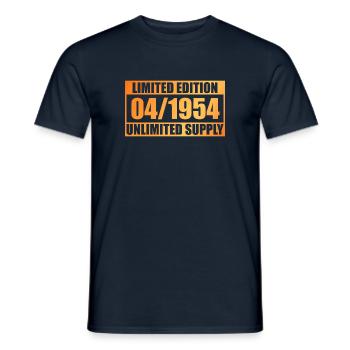 70e anniversaire édition limitée - ꝏ approvisionnement 05/1954 - T-shirt homme - marine - Devant - AI Model Male 178 light (178cm)