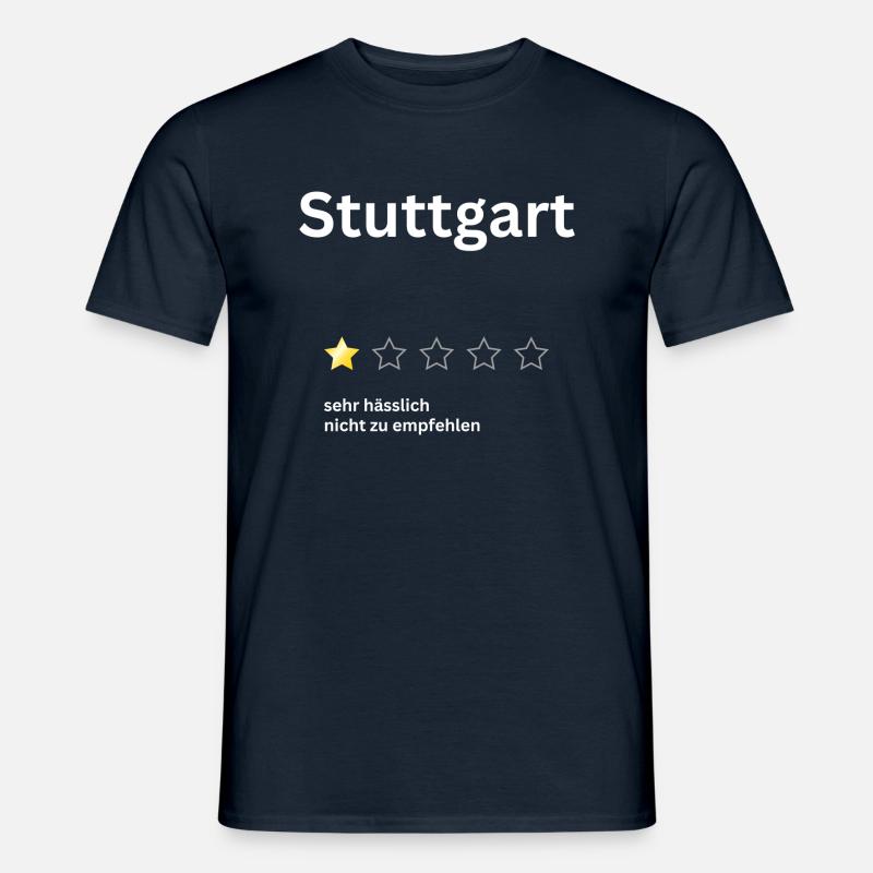Stuttgart 1star - Männer T-Shirt - Navy