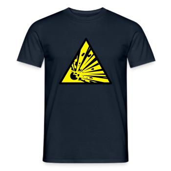explosiv - Männer T-Shirt - Navy - Vorne - AI Model Male 178 light (178cm)