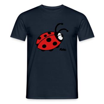 Marienkäfer (c) - T-shirt homme - marine - Devant - AI Model Male 178 light (178cm)