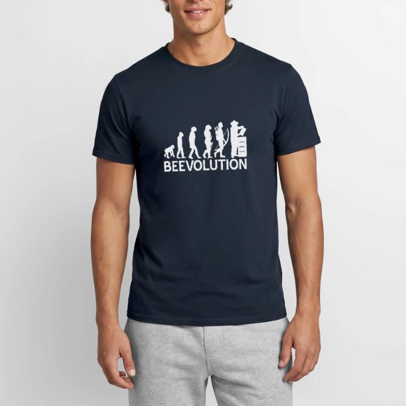 Beevolution Honeybee Bees Evolution Beekeeping Men's T-shirt