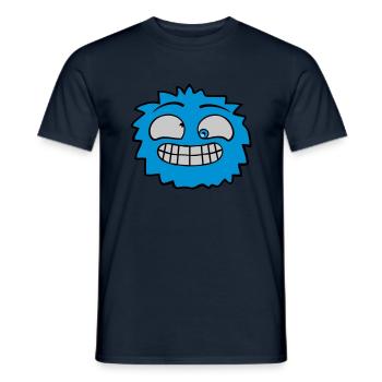 Haariges Monster Gesicht - Männer T-Shirt - Navy - Vorne - AI Model Male 178 light (178cm)
