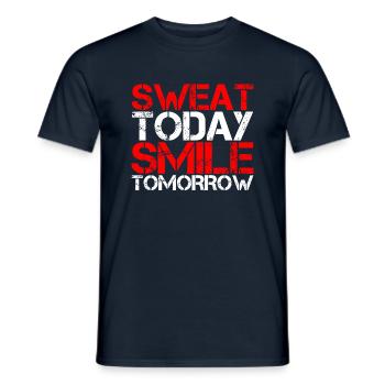 Sweat Today Sourire Demain 2 - T-shirt homme - marine - Devant - AI Model Male 178 light (178cm)