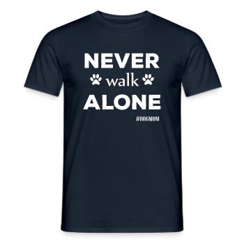 Dog Hund - Männer T-Shirt - Navy - Vorne - AI Model Male 178 light (178cm)