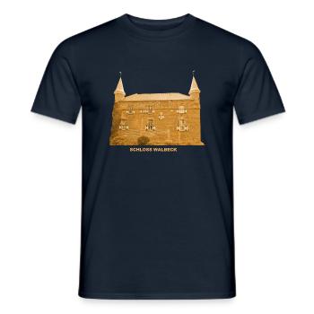 Walbeck Wasserburg Schloss Geldern Nordrhein-Westf - Männer T-Shirt - Navy - Vorne - AI Model Male 178 light (178cm)