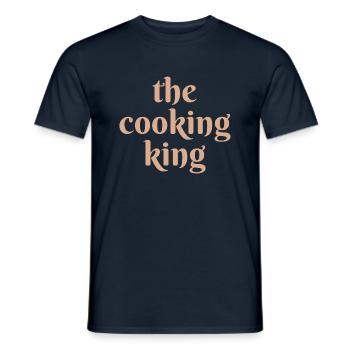 Le dicton Cooking King - T-shirt homme - marine - Devant - AI Model Male 178 light (178cm)