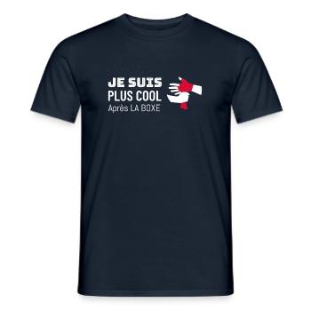 Je suis plus cool après la boxe | humour boxing - T-shirt homme - marine - Devant - AI Model Male 178 light (178cm)