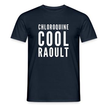 Chloroquine cool Raoult humour soutien docteur - T-shirt homme - marine - Devant - AI Model Male 178 light (178cm)