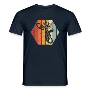 BMX Zubehör für Kinder - Männer T-Shirt - Navy - Vorne - AI Model Male 178 light (178cm)