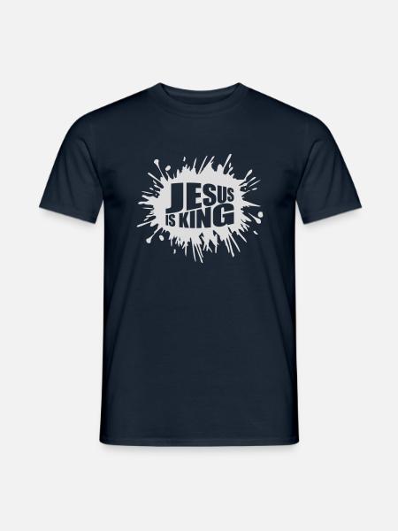 jesus is king quote - Men's T-Shirt - navy