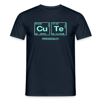 Funny saying for scientists & geeks - Men's T-Shirt - navy - Front - AI Model Male 178 light (178cm)