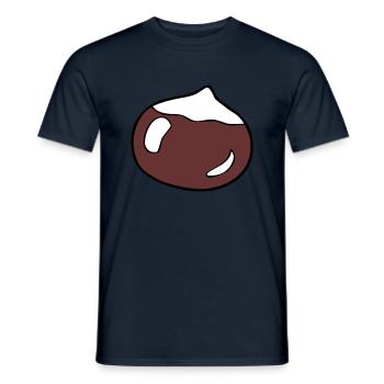 Hazelnut - Men's T-Shirt - navy - Front - AI Model Male 178 light (178cm)