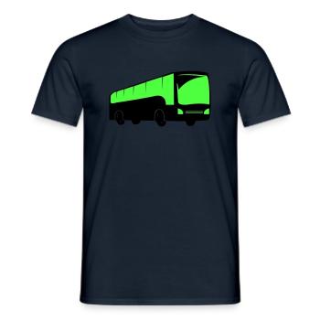 Bus Bus Driving - Men's T-Shirt - navy - Front - AI Model Male 178 light (178cm)