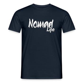 voyage life - Men's T-Shirt - navy - Front - AI Model Male 178 light (178cm)