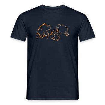Familie Mammut - Männer T-Shirt - Navy - Vorne - AI Model Male 178 light (178cm)
